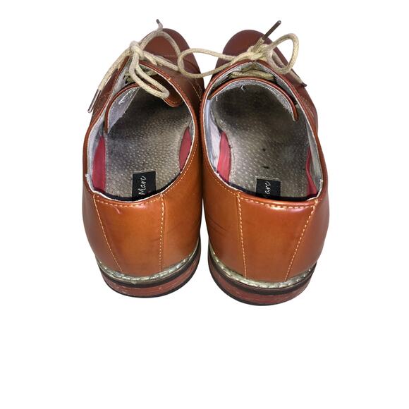 Bruno Marc New York Dress Shoes Men’s Size 12W Brown Faux Leather Oxford Loafer main image 5